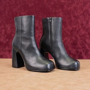 Elegant Black Ankle Boots Steve Madden Cami